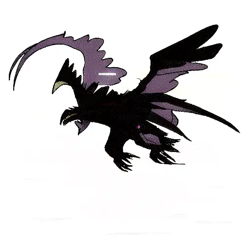 Lightning Dragon With Crows