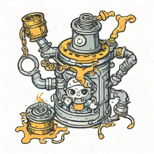Cartoon Oil Can