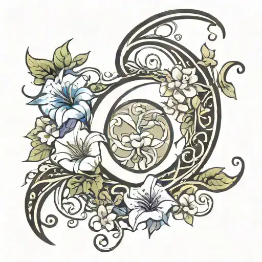 Crescent Vine Of Morning Glory