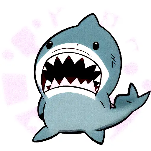 Cute Shark With Flushed Cheeks