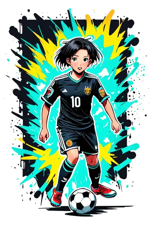 Soccer Y Urban Graffiti Style