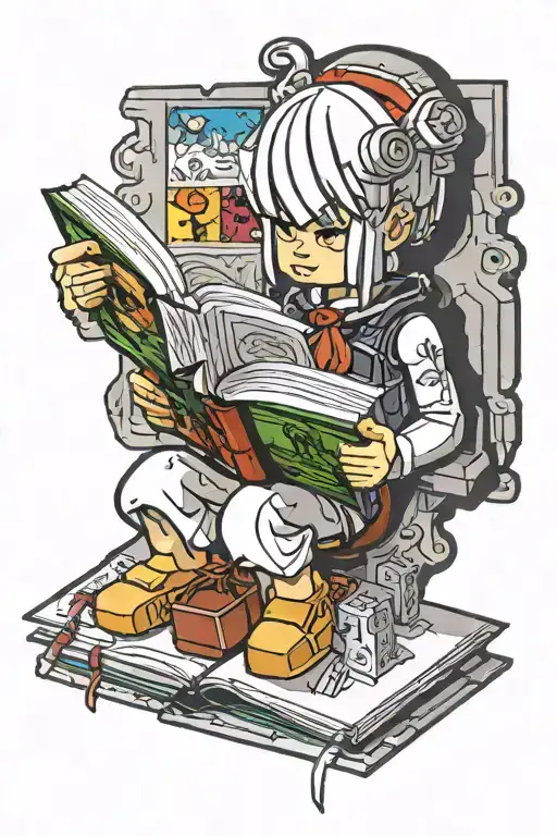 Lego Figure Reading Book