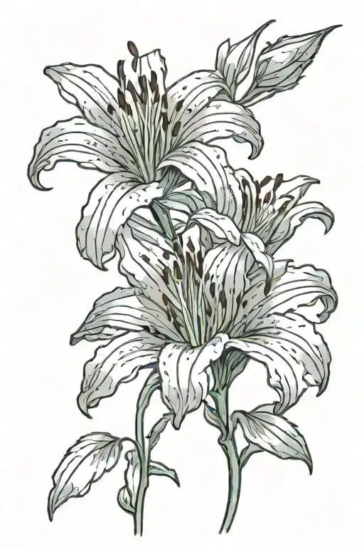 Red Lily Flower Drooping Down Tilted Downwards Sad Flower