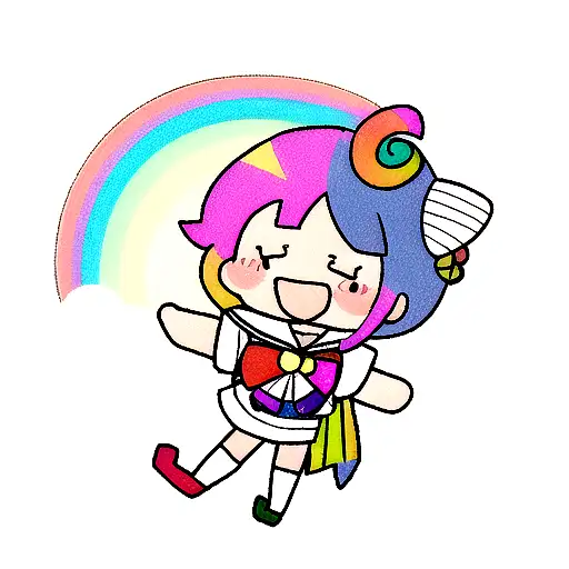 Sailor With Rainbow