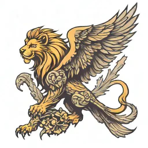 Lion And Eagle