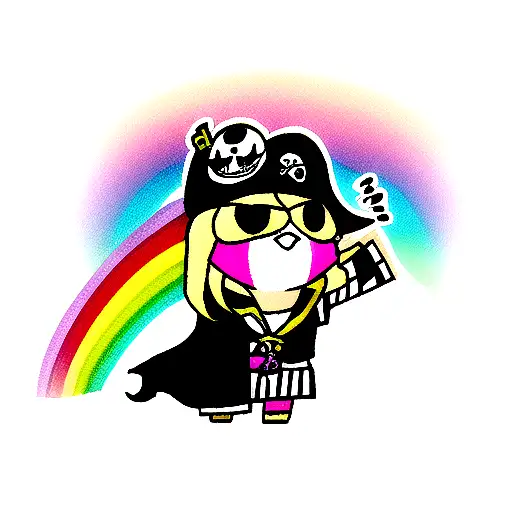 Pirat With Rainbow