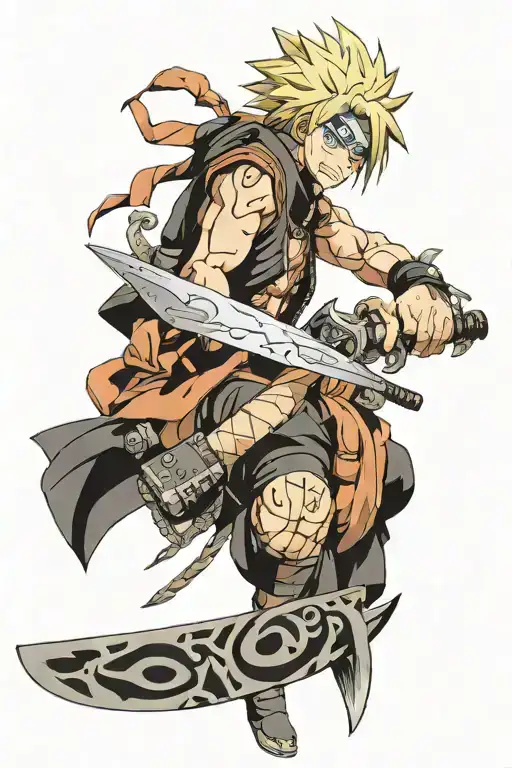 Anime Demon Cleaver Naruto Vanpiece