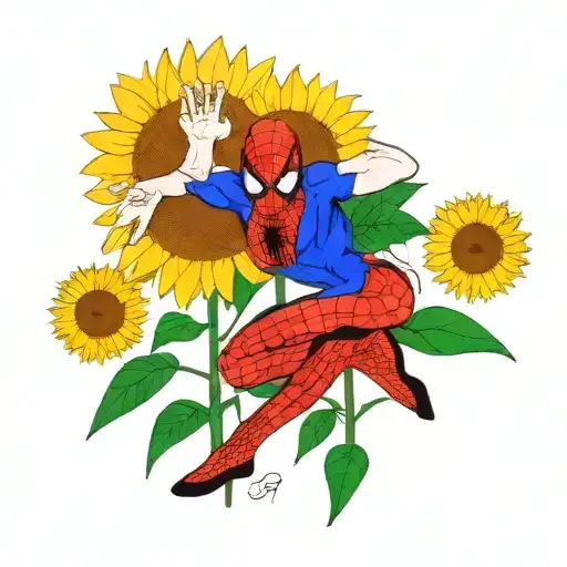 Spiderman Sunflower