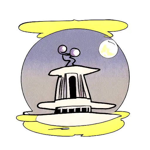 Soul Eater Moon In Background From A Turtle