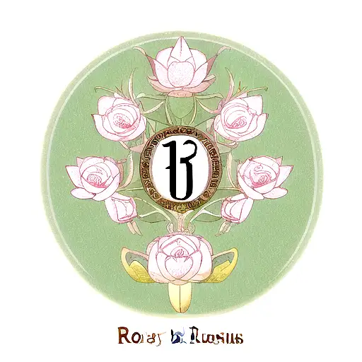 Combine The Elegance Of Roman Numbers With The Beauty Of A Lotus Flower