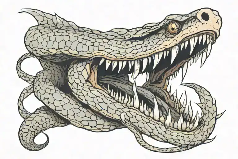 Toothy Creature Looks Like A Snake