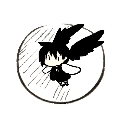 Wing Black Work Small