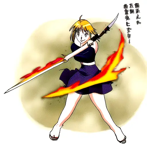 Broken Sword With Fire Around It And On The Blade Is Text Set Your Heart Ablaze