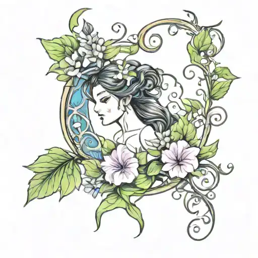 Crescent Vine Of Morning Glory