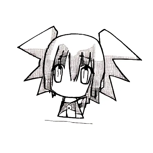 Animetic Character With Abstract Details