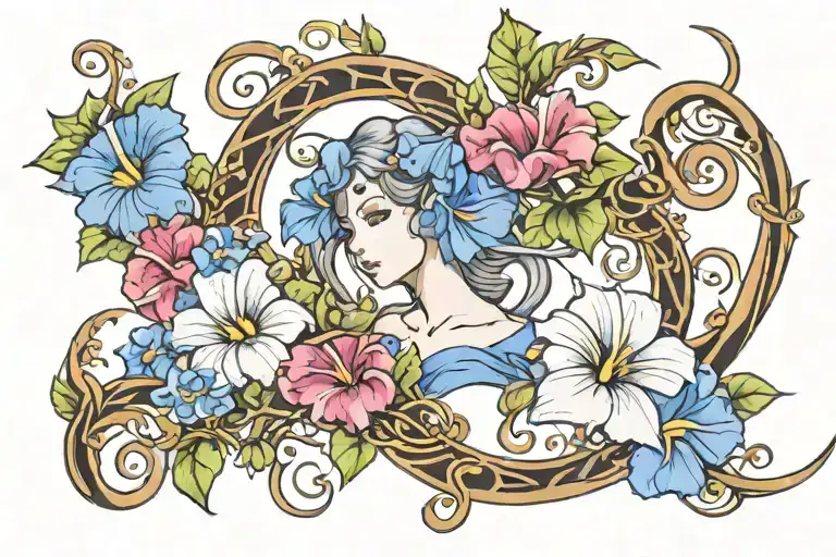 Crescent Vine Of Morning Glory