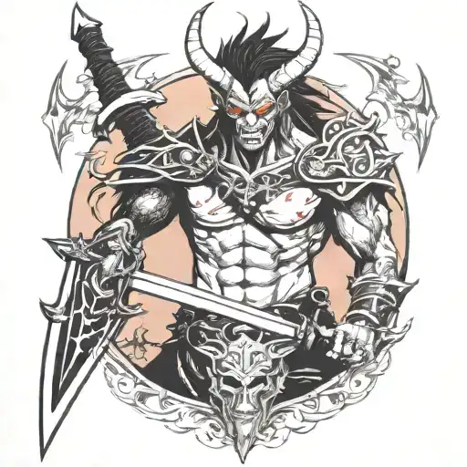 Demon They Are With A Sword