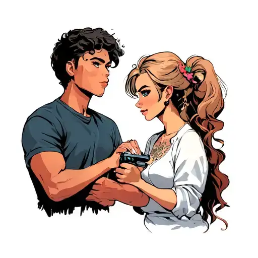 Friendly Meeting In Texas Between A Colombian And A Frenchwoman