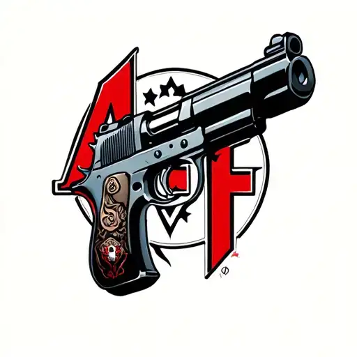 Letters Aff With A Gun