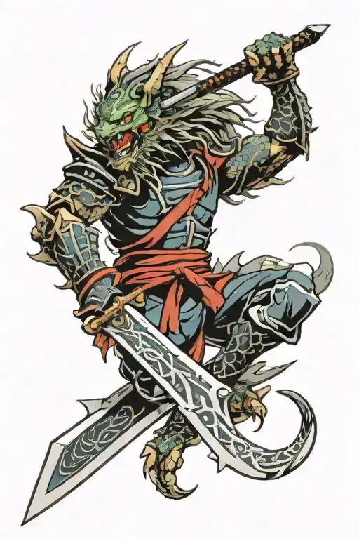 Samurai Dragon Knife