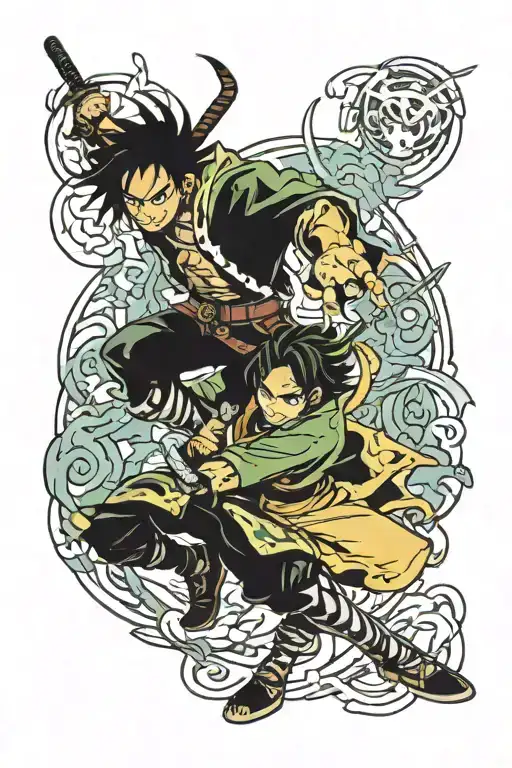 Anime Demon Slayer Fighting