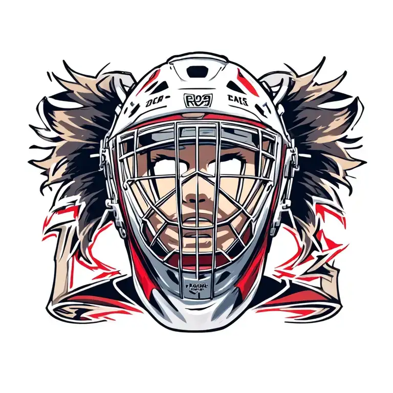 Goalie Mask With 2008 Inside