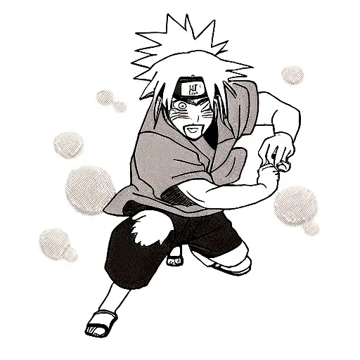 Pain From Naruto Manga Style