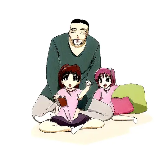 Father With 3 Daughter's