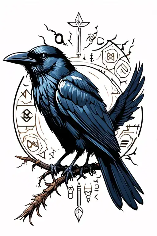 Crow Scandinavian Runes