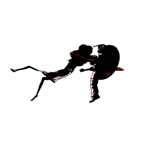 Two Astronauts In Space