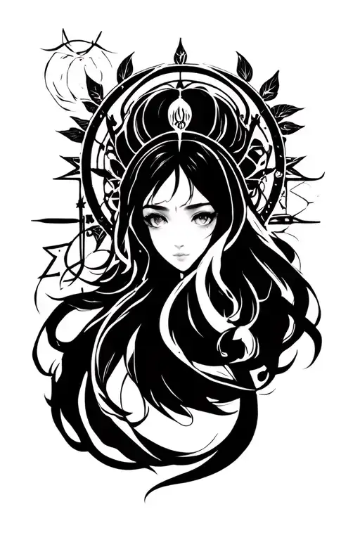 Aires Zodiac Sign Black And White