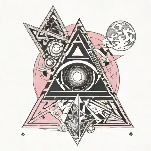 Pink Floyd Triangles Theme Cyberpunk