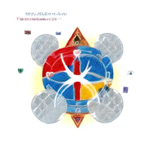 A Passport With Travel Stamps From Different Countries Forming A Heart Shape