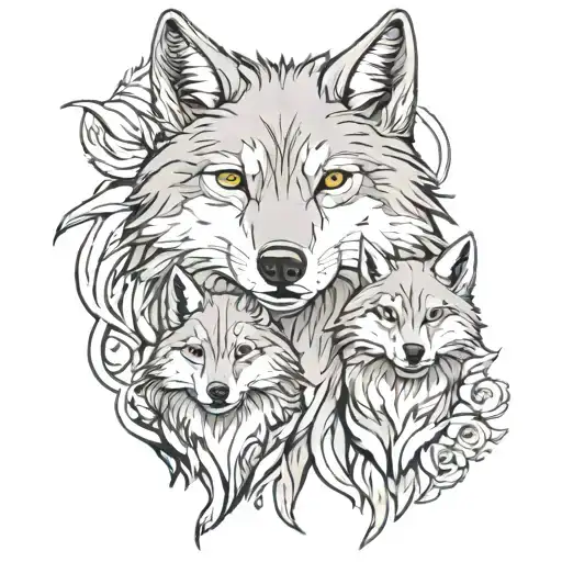 Grey Wolf Family