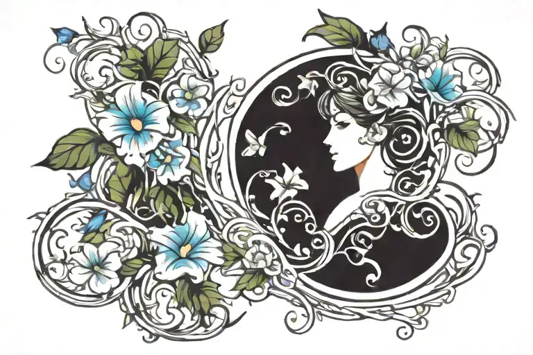 Crescent Vine Of Morning Glory