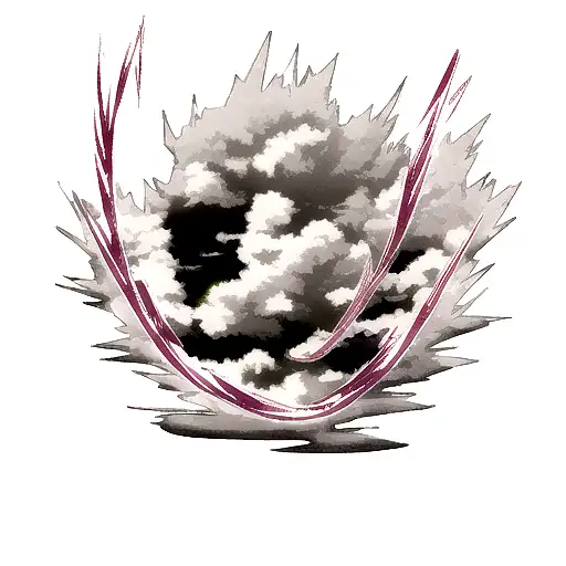 A Storm Cloud With Words Swirling Inside