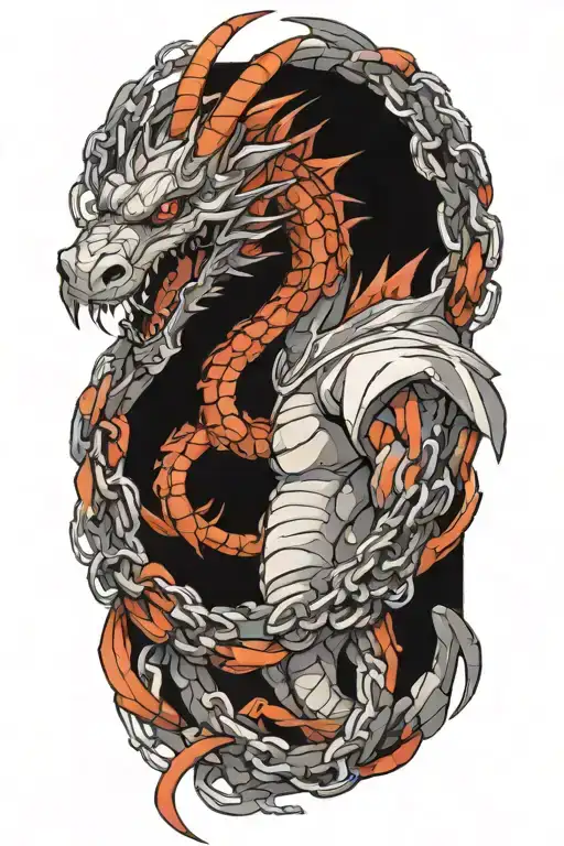 Dragon In Chains Wrapped