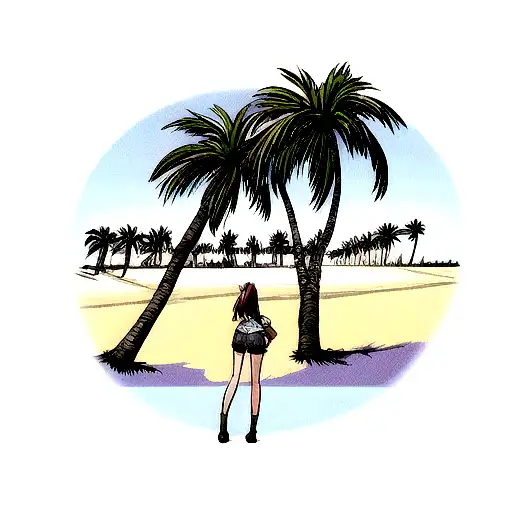 Palm Tree Cowboy Boots