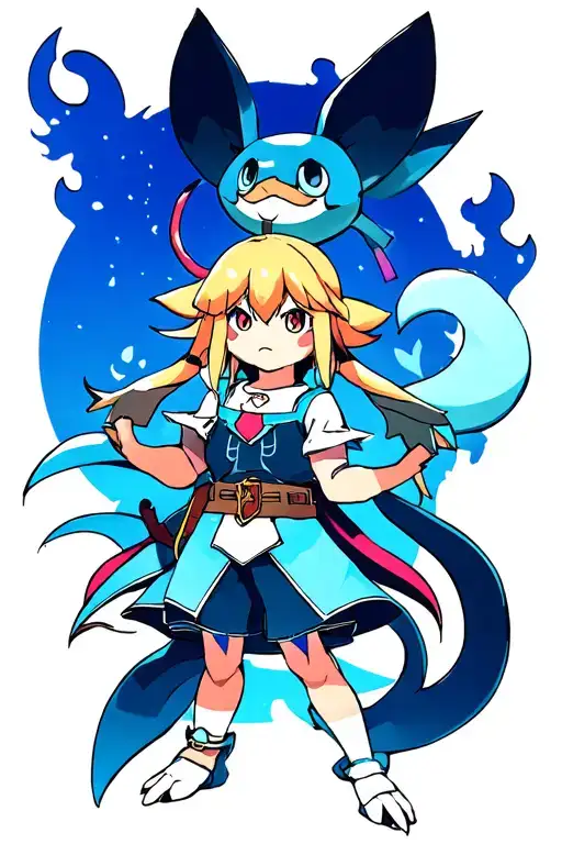 Final Fantasy 9 Pokemon Crossover Tattoo Featuring Characters