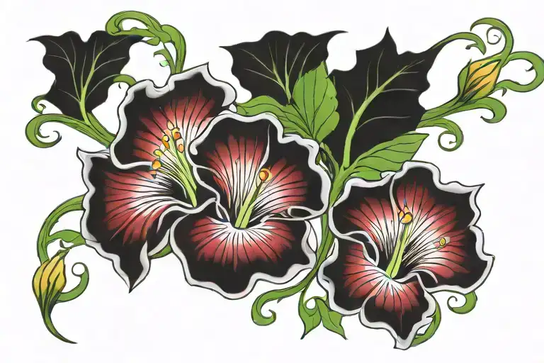 Crescent Vine Of Morning Glory