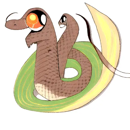 Snake On The Background Of The Sun