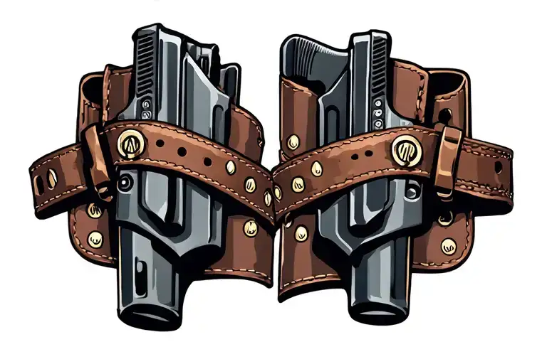Gun Belt And Holsters