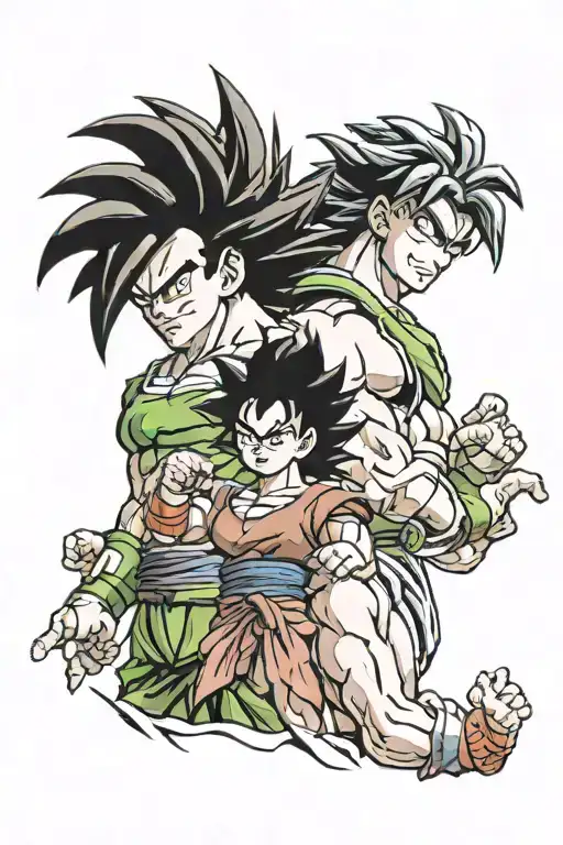 Videl & Broly From Dragon Ball