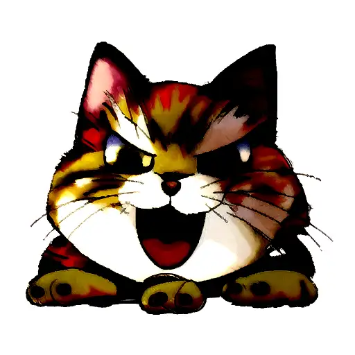 A Comic Style Cat