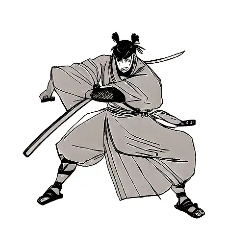Samurai With Sword