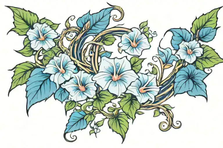 Crescent Vine Of Morning Glory