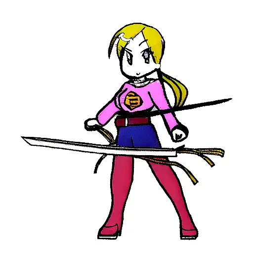 Girl With Superpower Katana