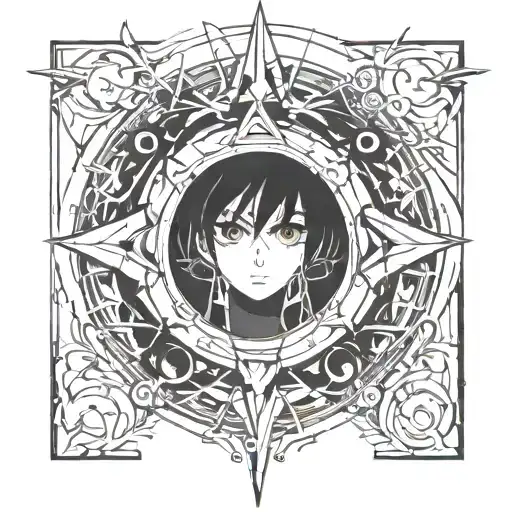 Dark Eyes Surrounded By A Dark Portal