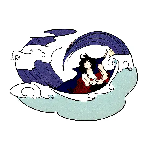 Hokusai Wave Samurai Champloo Jin