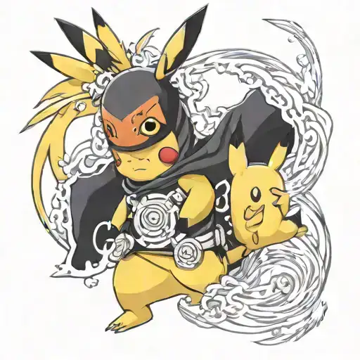 Pikachu In Naruto Tail Beast Aura